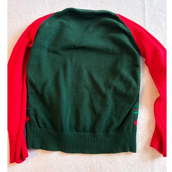 Well Worn Christmas Sweater Naughty Nice Sequins Size XS 4-5 - Picture 4 of 4